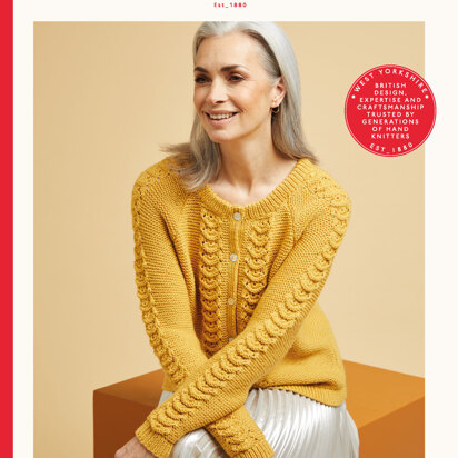 Scallop Stitch Short Cardi in Sirdar No.1 - 10665 - Downloadable PDF