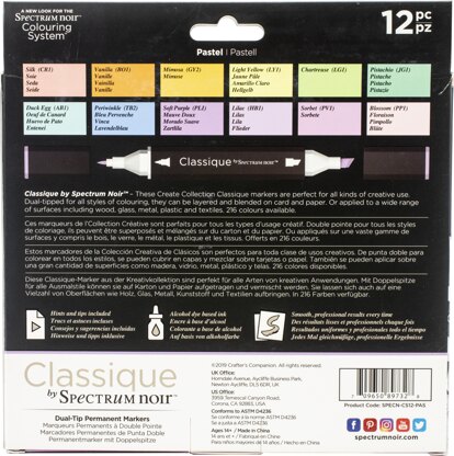 Spectrum Noir Classique 12 Pens - Pastel