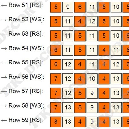 Abstract Flower Orange Blanket Botanical Home Decor C2C Crochet PATTERN