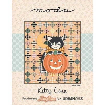 Moda Fabrics Kitty Corn Quilt - Downloadable PDF