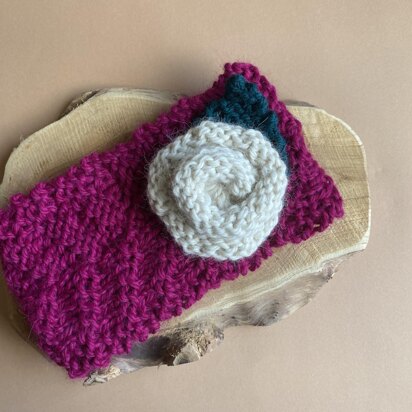 Chunky Rose Headband