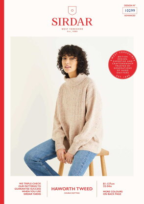 Sweater in Sirdar Haworth Tweed DK - 10299 - Downloadable PDF