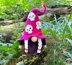 Witch with skulls on Halloween