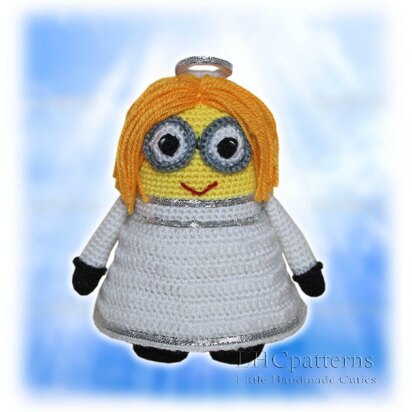 Minion Angel Crochet Pattern, Minion Crochet Pattern, Crochet Minion Doll, Amigurumi Minion