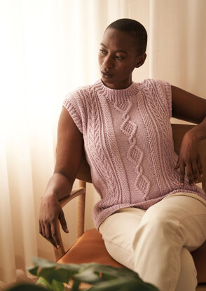 Peony Tank Top in Rowan Handknit Cotton - Downloadable PDF