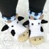 Cow Slippers - Adult