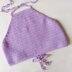 Purple Glitter Crop Top