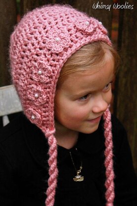 "Wild Rose" Crochet Bonnet & Legwarmers