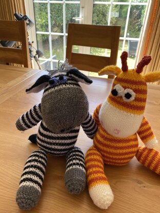 Gerry Giraffe and Ziggy Zebra