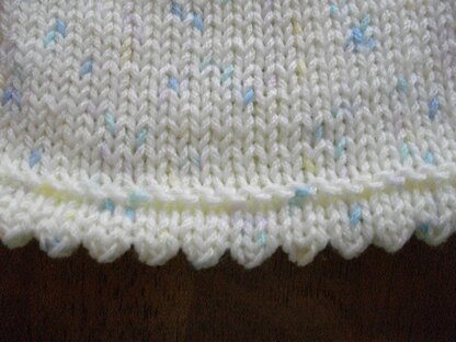 Sunray Yoke Baby Sweater (Knit)