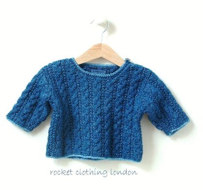 0-4 months 4-8 months ' Mini Cable sweater'