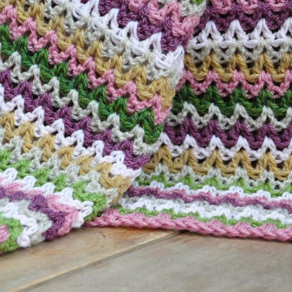 Yarn Stash Series - V Stitch Blanket