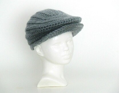 Crochet Baby Flat Cap Golf Cap