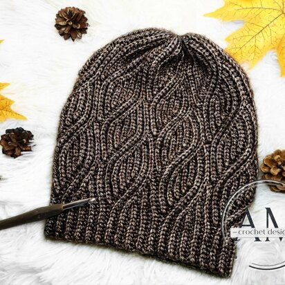 GIANNA knit-look beanie