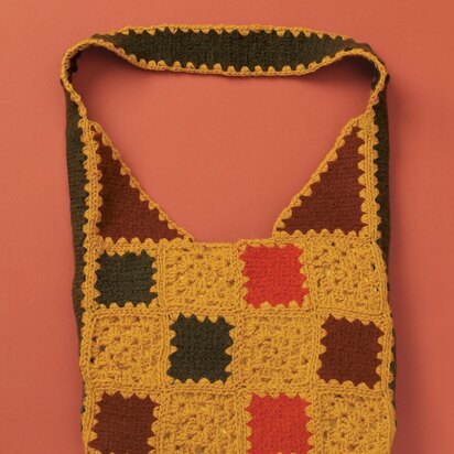 Felted And Crochet Patchwork Bag in Patons Classic Wool Worsted