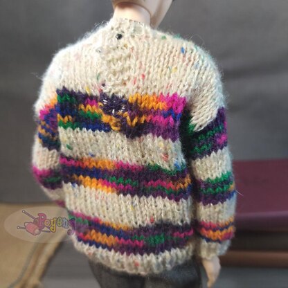 Striped Pullover for BTS Barbie Ken doll