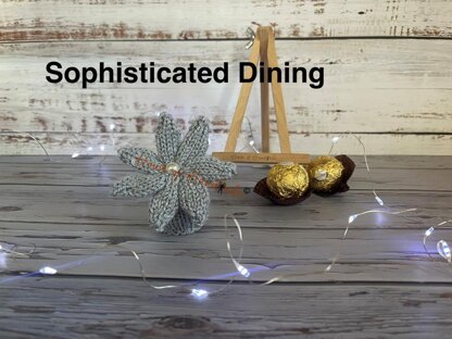 Flowers Ferrero Rocher Cover Favours Knitting Pattern