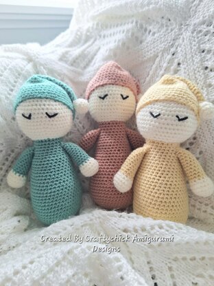 Sleepy Baby Doll Rattle