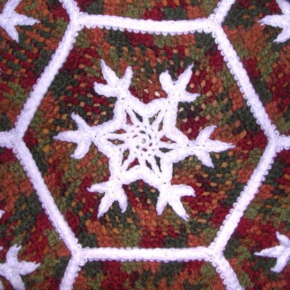 Christmas Snowflake Afghan C-120