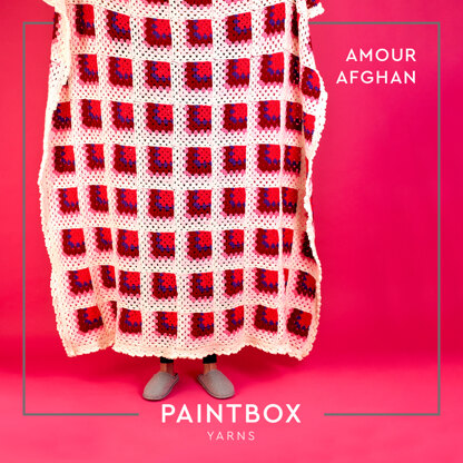 Amour Afghan - Free Crochet Pattern For Home in Paintbox Yarns Wool Mix Aran