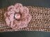 Pattern for Headband Style Earwarmer with Flower (three sizes)