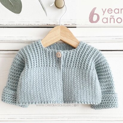 Size 6 years - ITSY-BITSY Crochet Cardigan