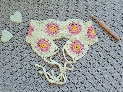 Crochet Boho Flower Hairband Headband Pattern