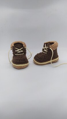 Work Boots Baby Booties