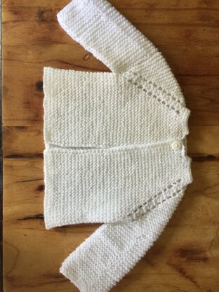 Top Down Garter Stitch Baby Jacket Knitting pattern by Nancy Elizabeth ...