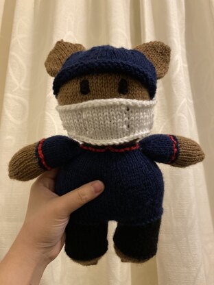 Knitted frontline bear