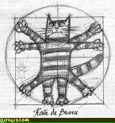 Da Vinci Cat Mittens