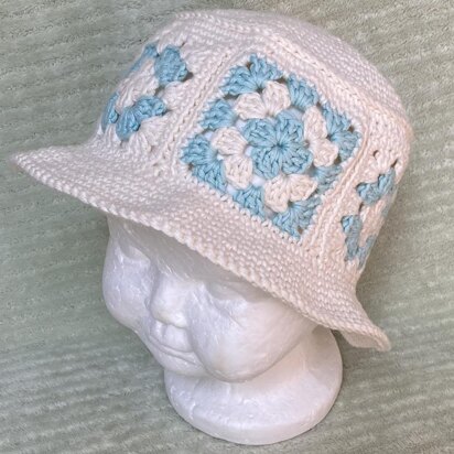 Baby Granny Square Bucket Hat