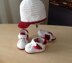 Sporty Baby Bootie & Hat Set N 232