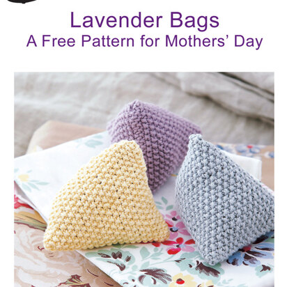 "Lavender Bags" - Bag Knitting Pattern For Women in Debbie Bliss Eco Baby