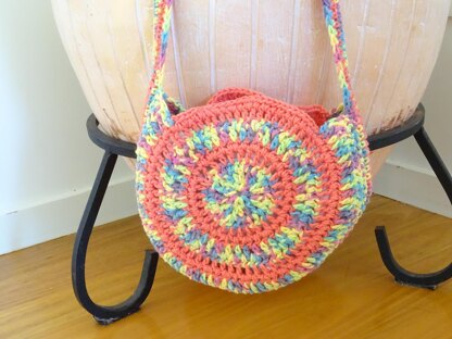 Crochet Round Bag - YouTube