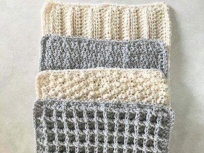 Stitch Sampler Washcloth Collection