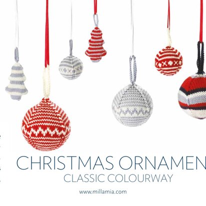 "Christmas Ornaments" - Knitting Pattern For Christmas in MillaMia Naturally Soft Merino
