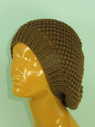 Simple Chunky Lacey Tam Slouch Hat