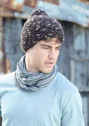 Hat, Wrist Warmers, Scarf and Snood in Sirdar Husky - 7194 - Downloadable PDF