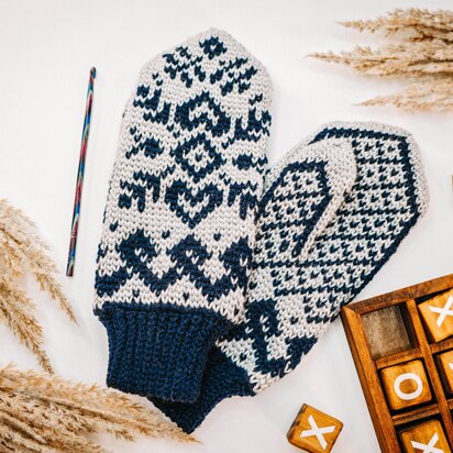 Traditional Fair Isle Mittens