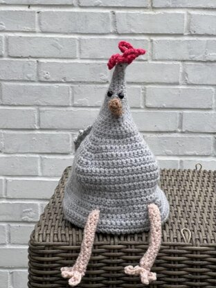 Large chicken doorstop