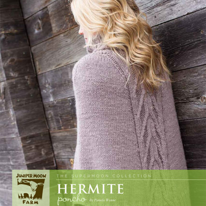 Hermite Poncho in Juniper Moon Moonshine Chunky - J22-03 - Downloadable PDF