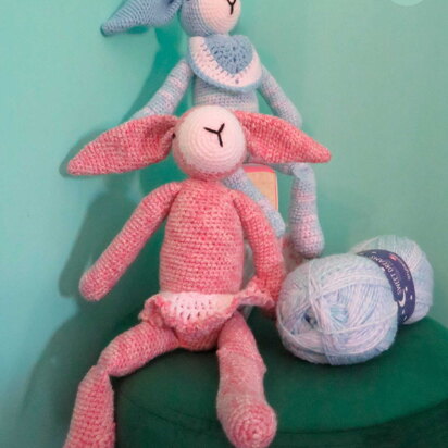 Crochet Bunny in Stylecraft Sweet Dreams DK - F110 - Downloadable PDF