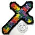 Stained Glass Cross Ornament or Bookmark