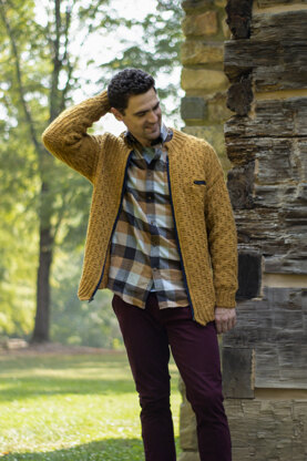 Men's Cardigan Cache in Universal Yarn Deluxe Worsted - Downloadable PDF