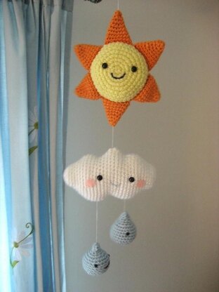 Happy Weather Mobile Amigurumi Pattern