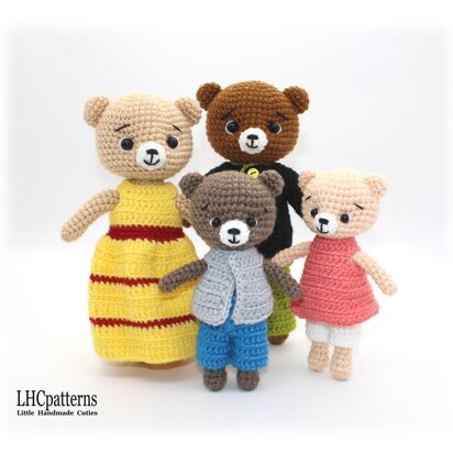 Bear Family Crochet Pattern