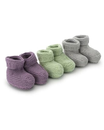 Var Booties - Knitting Pattern For Babies in MillaMia Naturally Baby Soft  by MillaMia