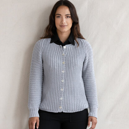 1290 Alyssum - Cardigan Knitting Pattern for Women in Valley Yarns Toby