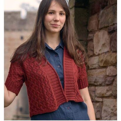 Kimono Shrug in The Fibre Co. Road to China Lace - Downloadable PDF